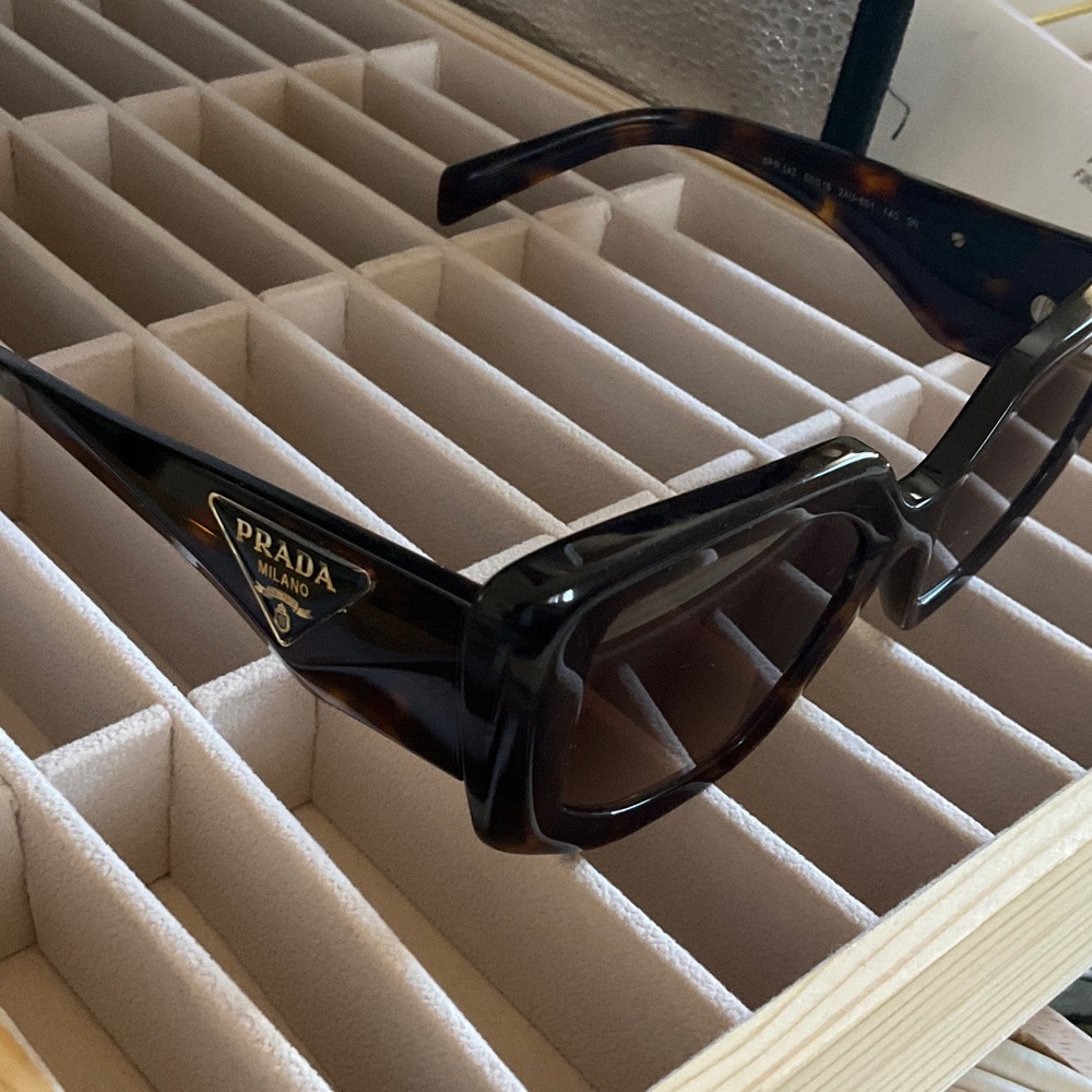 Prada Tortoise Shell Sunglasses - image 3